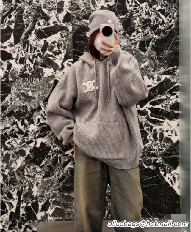 Buy Fashionable Celine Wool Sweater C101716 Grey 2025