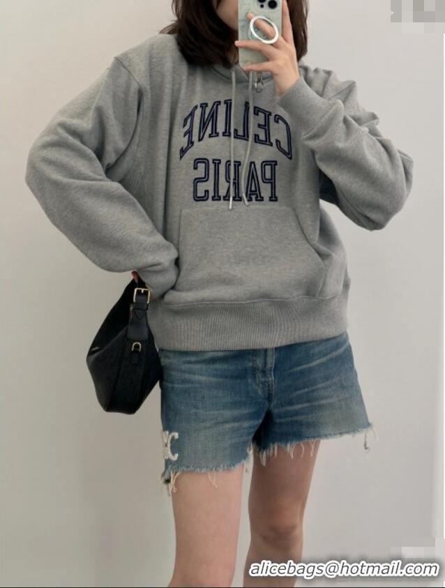 Top Grade Celine Hoodie C101717 Grey 2025