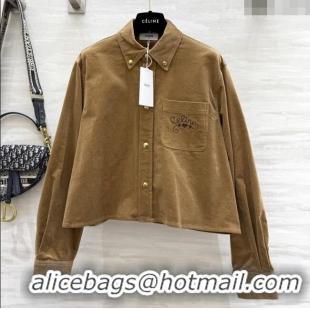 Well Crafted Discount Celine Shirt C101718 Brown 2025