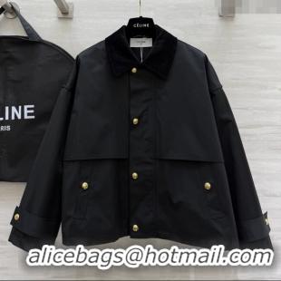 Free Shipping Discount Celine Jacket C101720 Black 2025