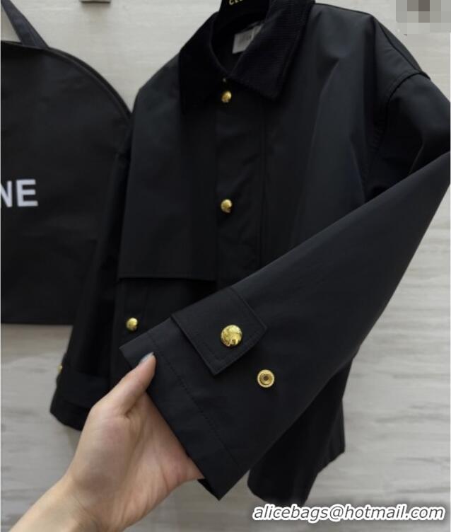 Free Shipping Discount Celine Jacket C101720 Black 2025