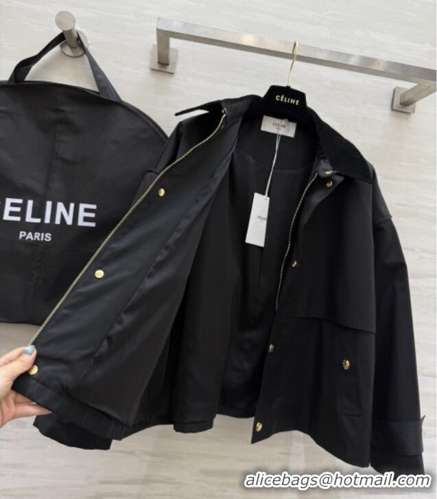 Free Shipping Discount Celine Jacket C101720 Black 2025