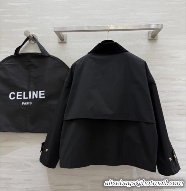 Free Shipping Discount Celine Jacket C101720 Black 2025