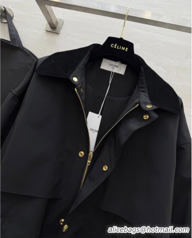 Free Shipping Discount Celine Jacket C101720 Black 2025