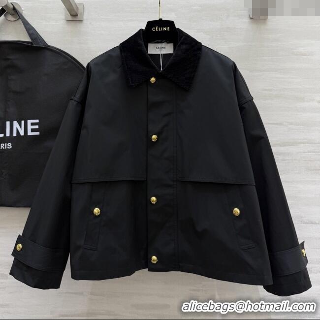 Free Shipping Discount Celine Jacket C101720 Black 2025