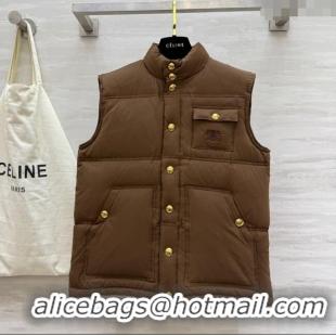 Well Crafted Celine Down Vest CE110602 Brown 2025