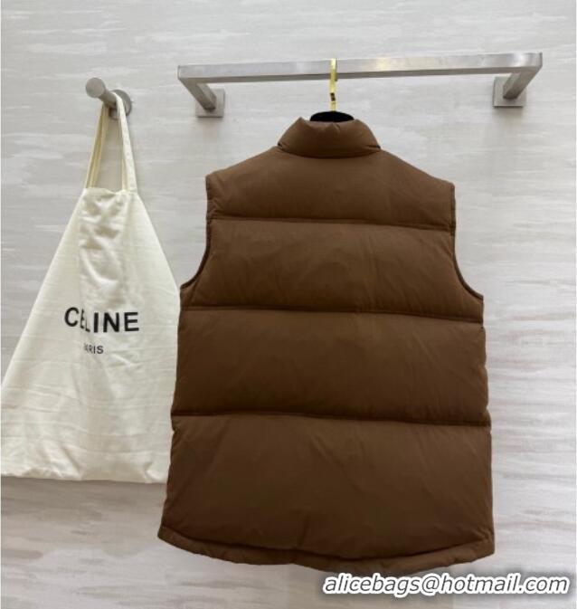 Well Crafted Celine Down Vest CE110602 Brown 2025