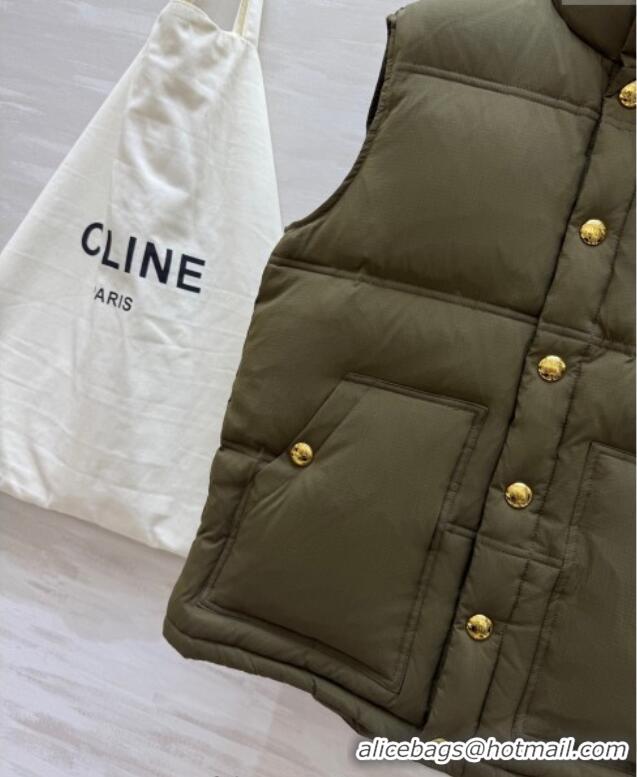 Market Sells Celine Down Vest CE110602 Green 2025