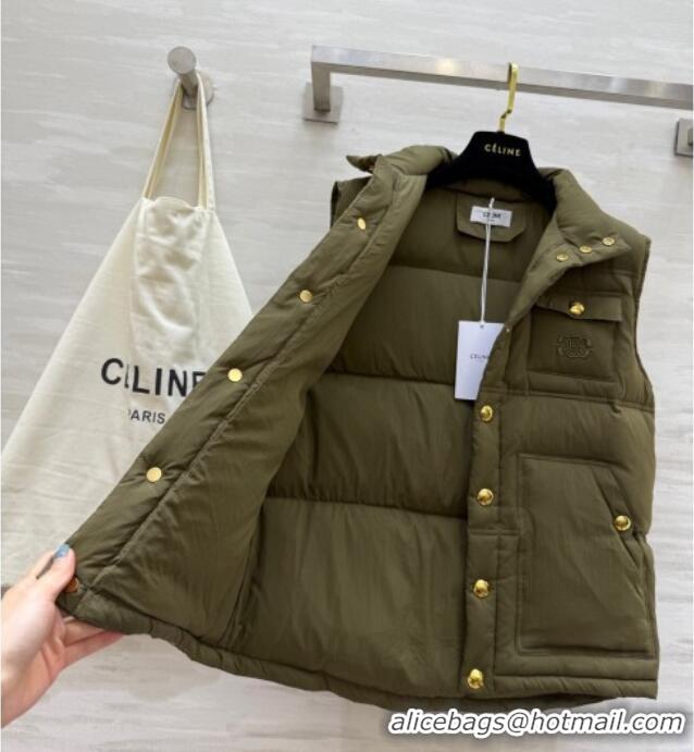 Market Sells Celine Down Vest CE110602 Green 2025