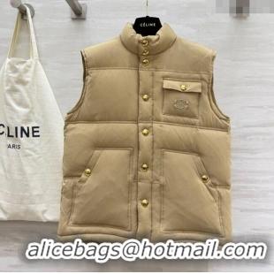 New Release Creation Celine Down Vest CE110602 Beige 2025