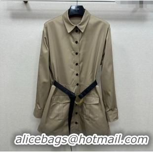 Well Crafted Celine Cotton Long Shirt CE110612 Khaki 2025
