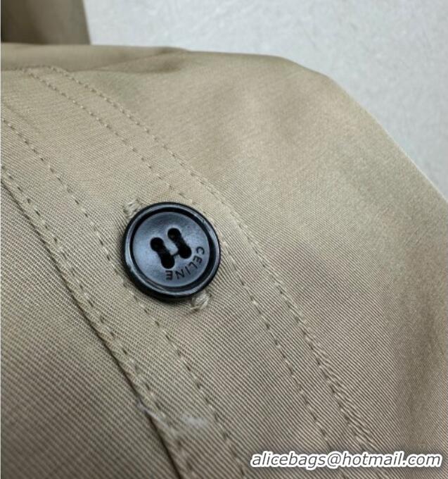 Well Crafted Celine Cotton Long Shirt CE110612 Khaki 2025