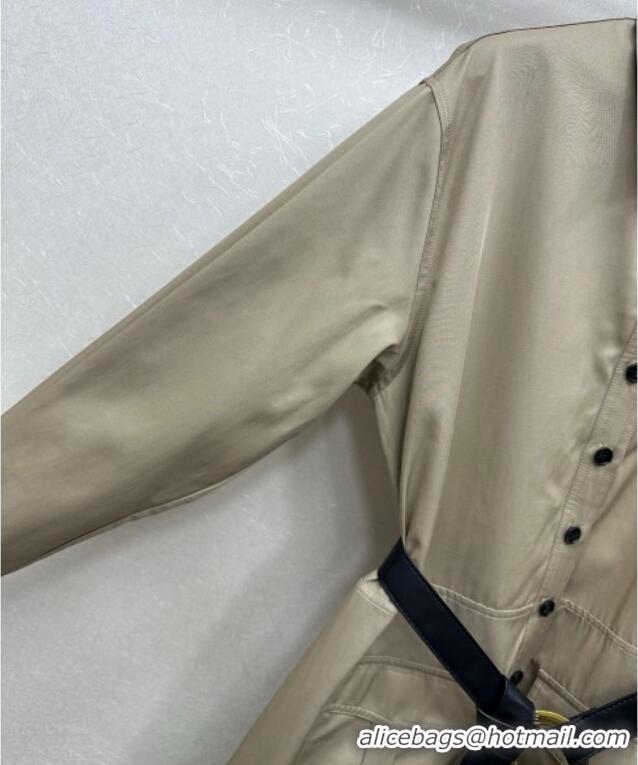 Well Crafted Celine Cotton Long Shirt CE110612 Khaki 2025