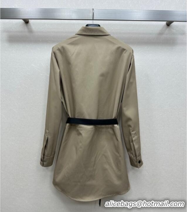 Well Crafted Celine Cotton Long Shirt CE110612 Khaki 2025