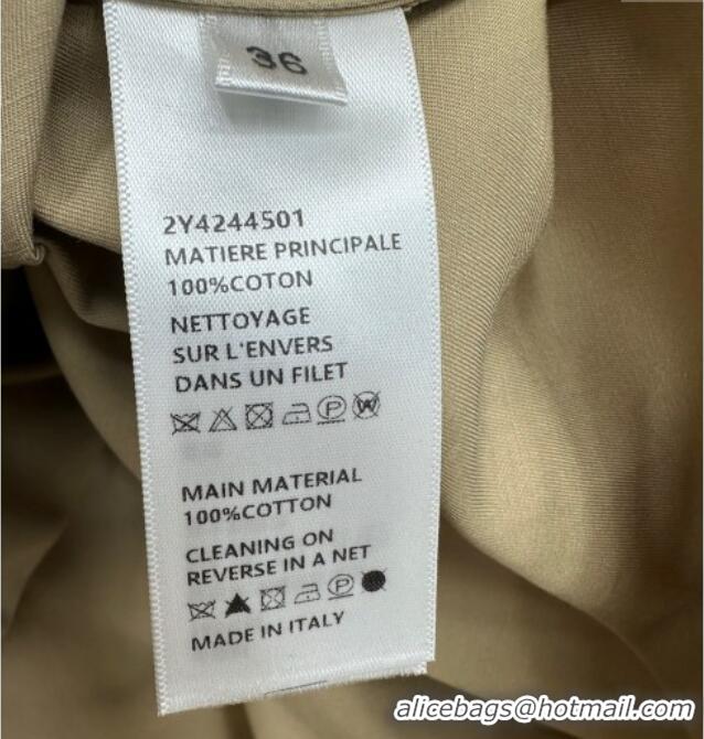 Well Crafted Celine Cotton Long Shirt CE110612 Khaki 2025