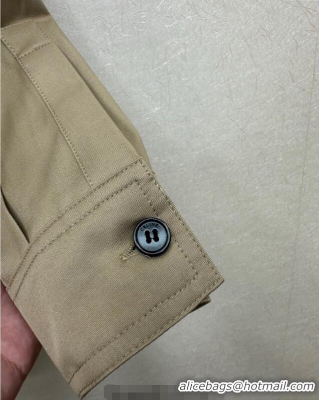 Well Crafted Celine Cotton Long Shirt CE110612 Khaki 2025