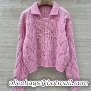 Best Price Celine Mohair Sweater CE110633 Pink 2025