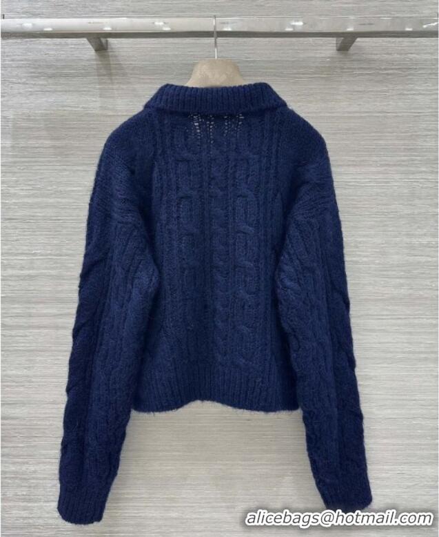 Reasonable Price Celine Mohair Sweater CE110633 Blue 2025