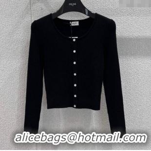 Grade Quality Celine Wool Cardigan CH110506 Black 2025