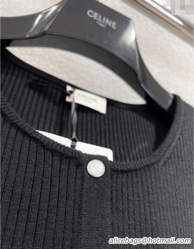 Grade Quality Celine Wool Cardigan CH110506 Black 2025