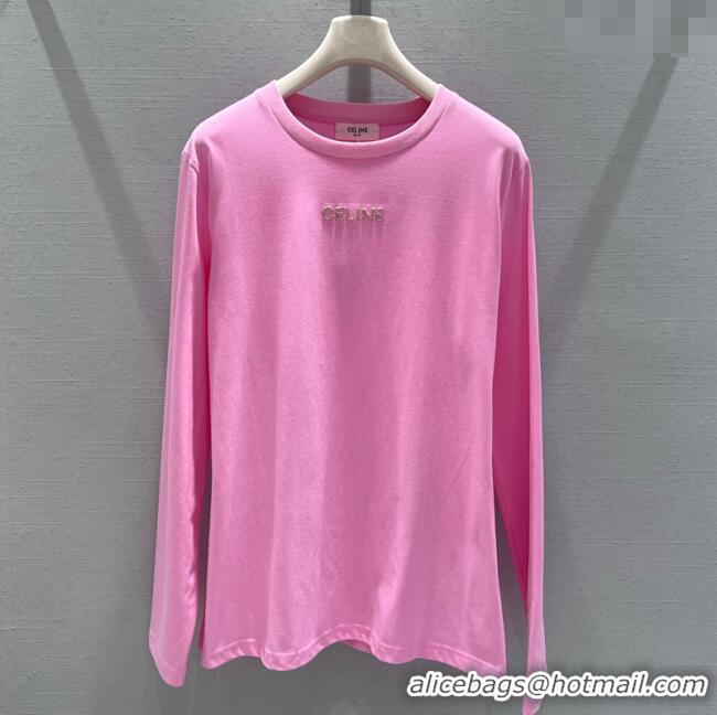 Well Crafted Celine Cotton T-Shirt CE110687 Pink 2025