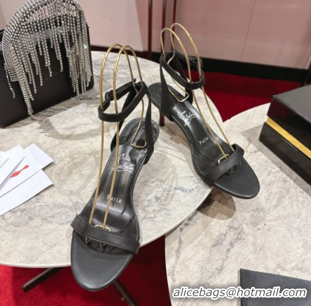 Good Looking Christian Louboutin Loubigirl Heel Sandals 6.5cm in Calf Leather Black 0827062