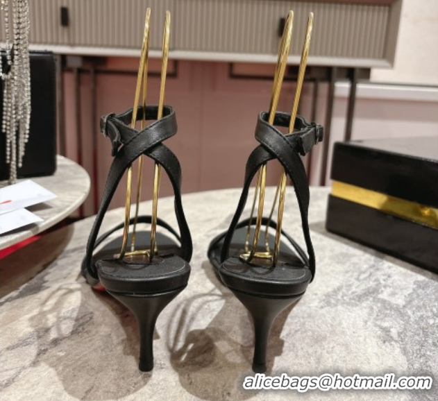 Good Looking Christian Louboutin Loubigirl Heel Sandals 6.5cm in Calf Leather Black 0827062