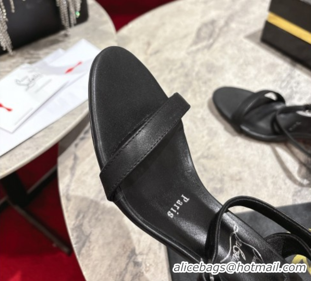 Good Looking Christian Louboutin Loubigirl Heel Sandals 6.5cm in Calf Leather Black 0827062