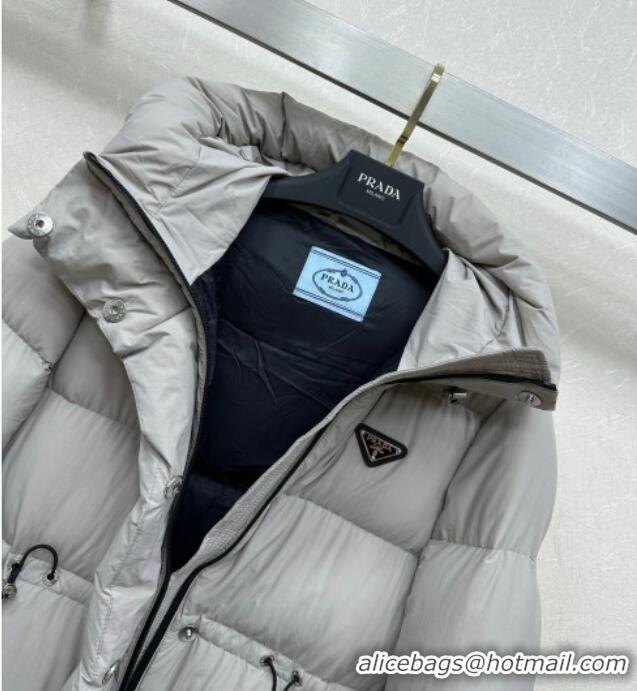 Reasonable Price Prada Down Jacket 0812 Grey 2025