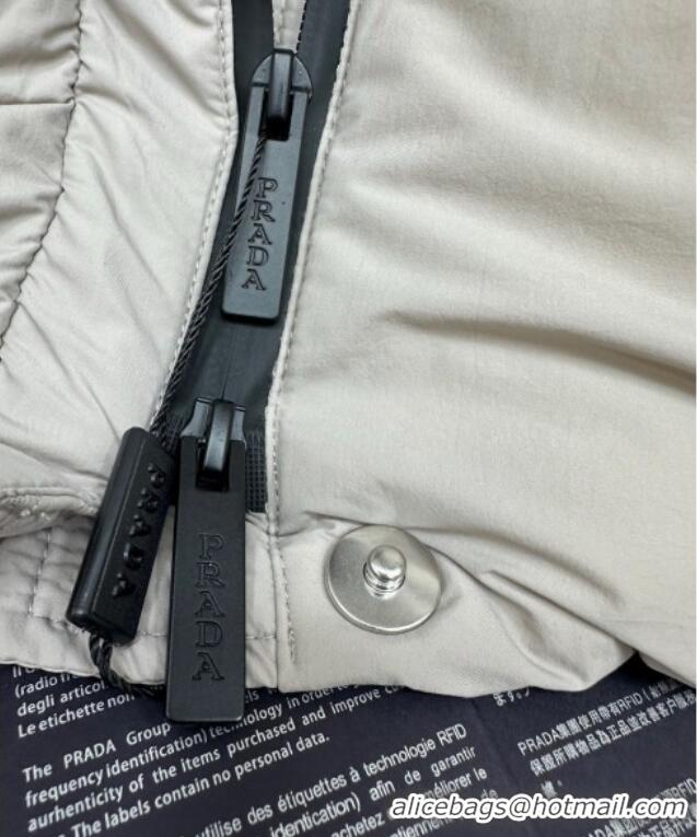 Reasonable Price Prada Down Jacket 0812 Grey 2025