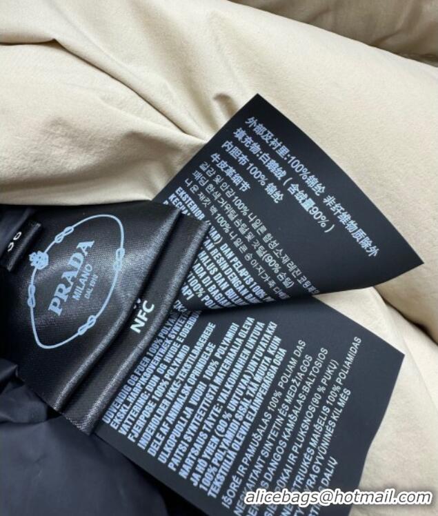 Top Quality Prada Down Jacket 0812 Beige 2025