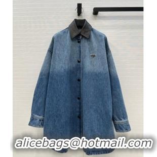 Reasonable Price Prada Denim Long Jacket P0812 2025