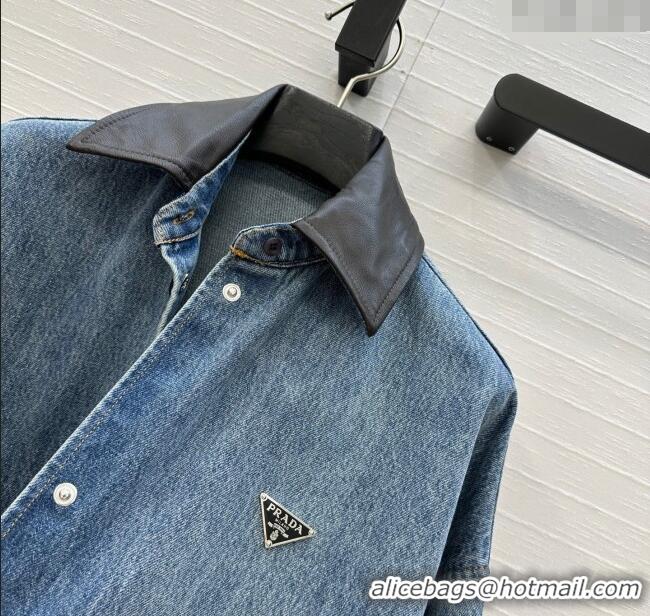 Reasonable Price Prada Denim Long Jacket P0812 2025