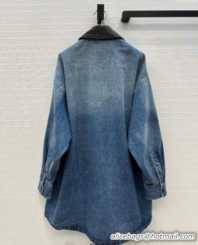 Reasonable Price Prada Denim Long Jacket P0812 2025