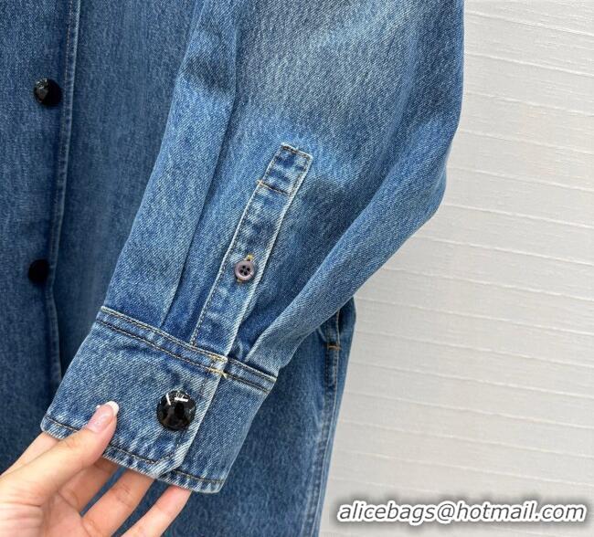 Reasonable Price Prada Denim Long Jacket P0812 2025