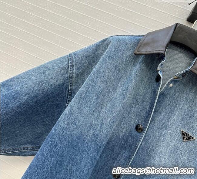 Reasonable Price Prada Denim Long Jacket P0812 2025