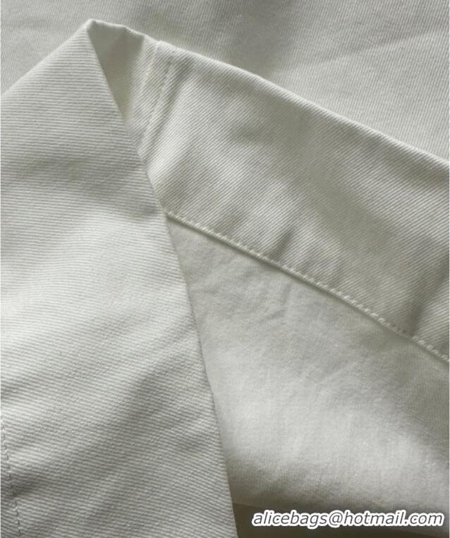 Top Grade Prada Cotton Skirt 0812 White 2025