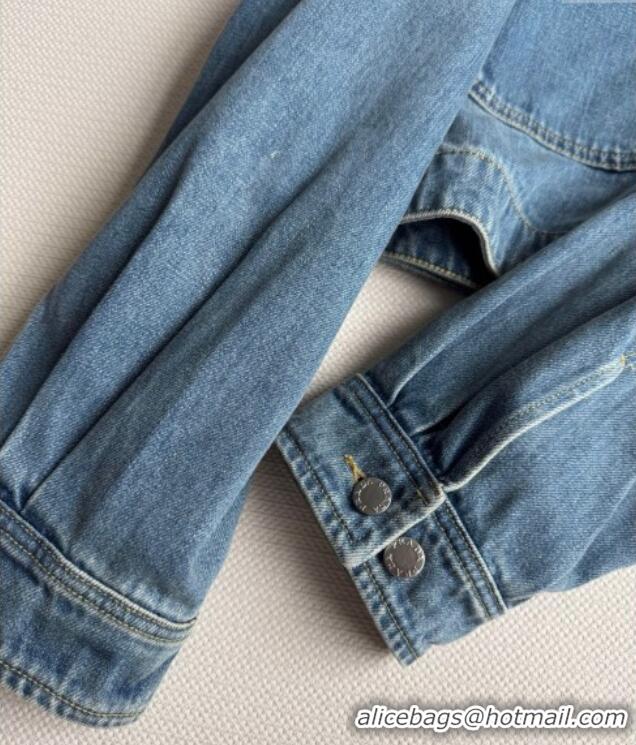 Buy Inexpensive Prada Denim Short Jacket 0812 Blue 2025