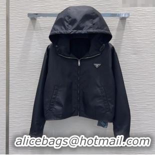 Luxury Cheap Prada Jacket P090224 Black 2025