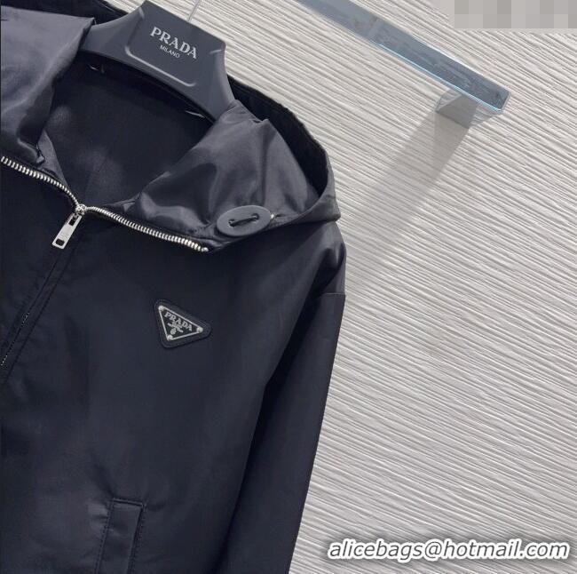 Luxury Cheap Prada Jacket P090224 Black 2025