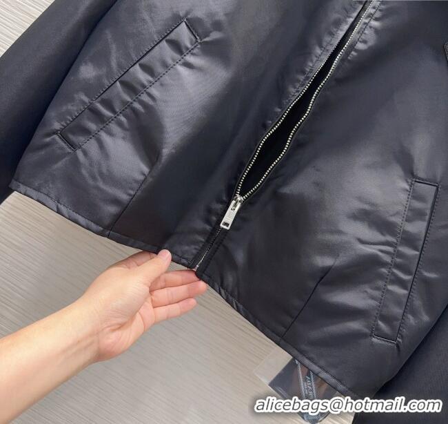 Luxury Cheap Prada Jacket P090224 Black 2025
