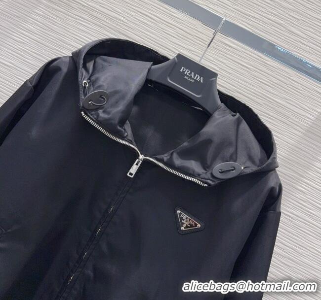 Luxury Cheap Prada Jacket P090224 Black 2025