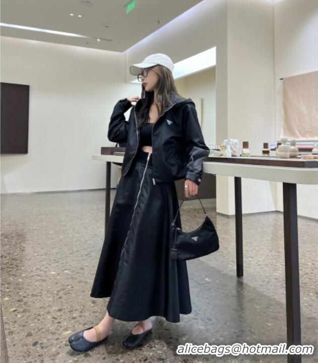 Well Crafted Prada Skirt P090225 Black 2025