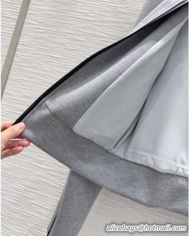 Affordable Price Prada Hoodie Jacket P090414 Grey 2025