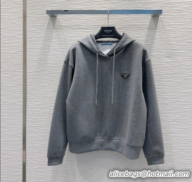 Promotional Prada Sweatshirt and Mini Skirt Set with Lace Trim PR090402 2025