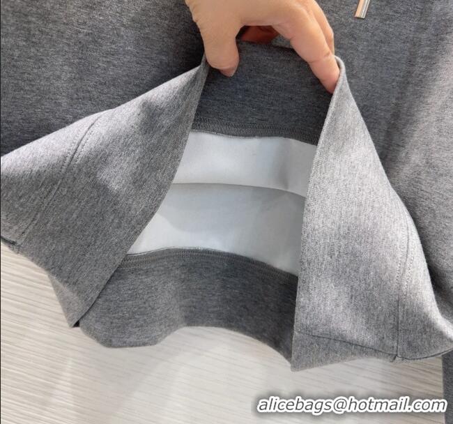 Promotional Prada Sweatshirt and Mini Skirt Set with Lace Trim PR090402 2025