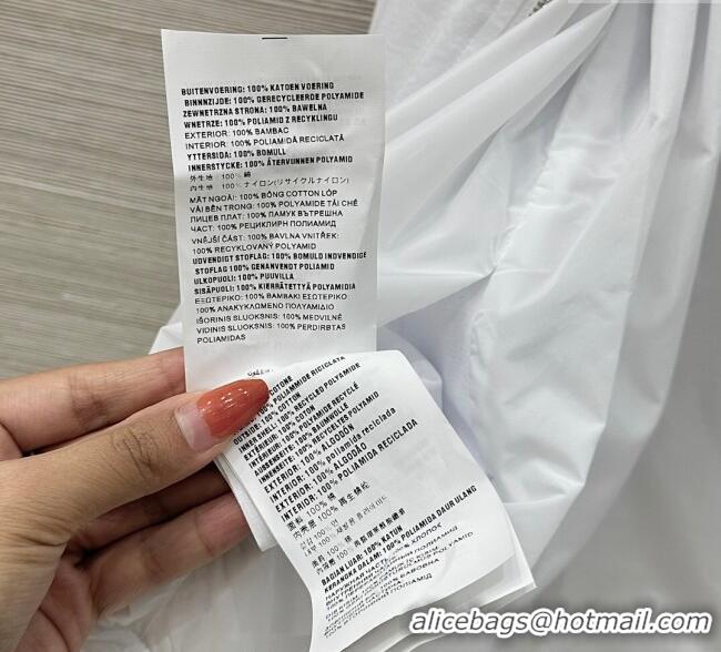 Famous Brand Prada Cotton and Nylon Reversible Jacket PR090403 White 2025