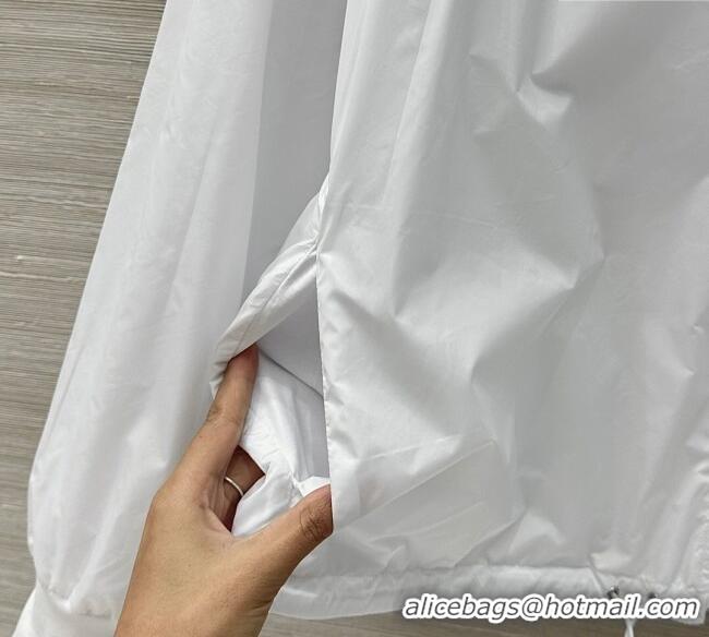 Famous Brand Prada Cotton and Nylon Reversible Jacket PR090403 White 2025