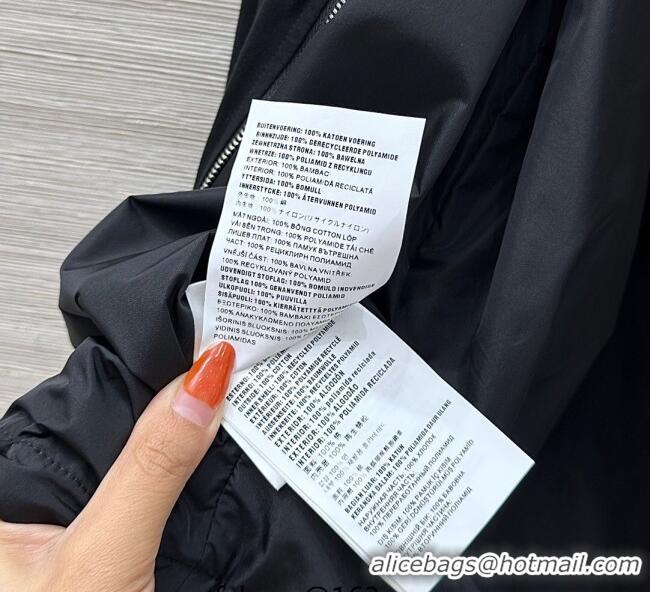 Luxury Discount Prada Cotton and Nylon Reversible Jacket PR090403 Black 2025