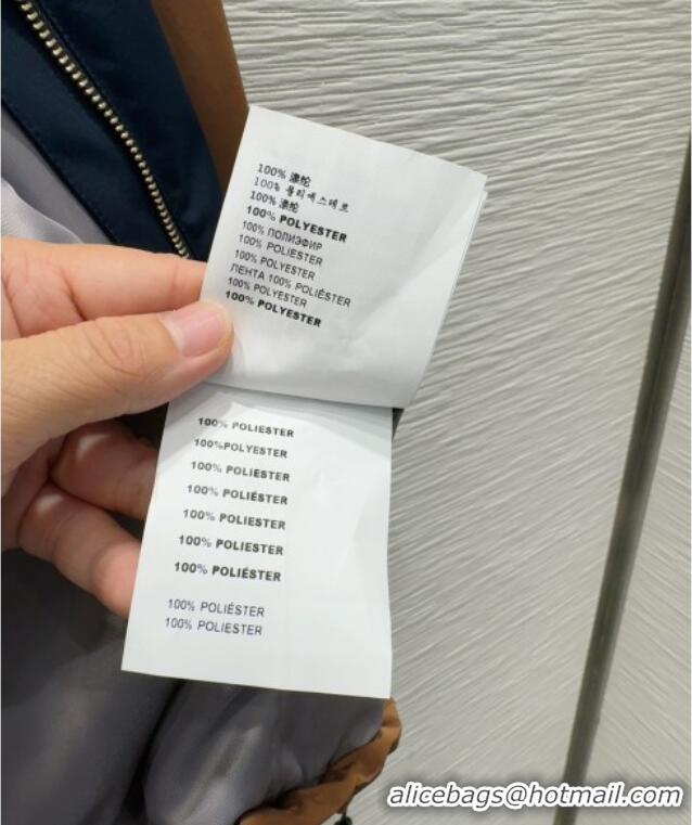 Luxury Cheap Prada Patchwork Jacket PR090407 Brown/Blue 2025